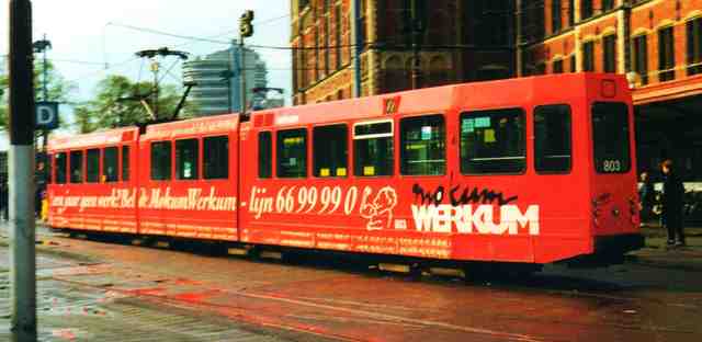 Foto van GVB 9- & 10G-tram 803 Tram door Jelmer