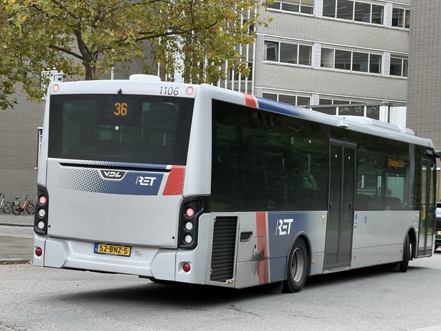 Foto van RET VDL Citea LLE-120 1106 Standaardbus door Stadsbus