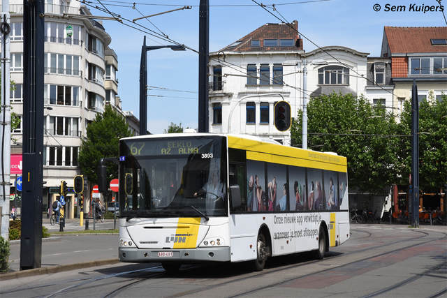 Foto van DeLijn Jonckheere Transit 2000 3893 Standaardbus door RW2014