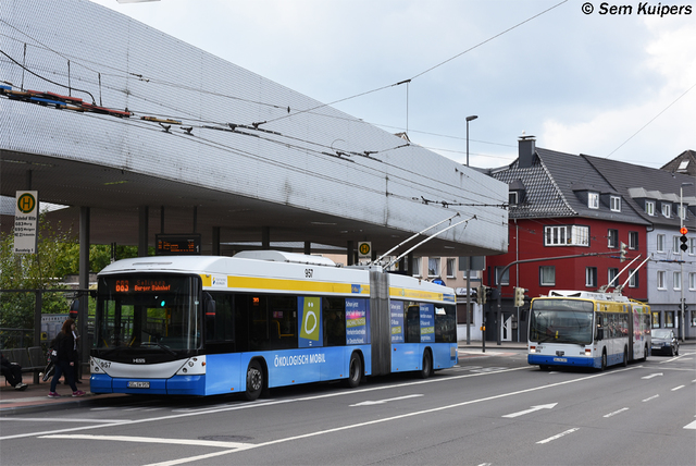 Foto van SWS Hess Swisstrolley 957 Gelede bus door RW2014