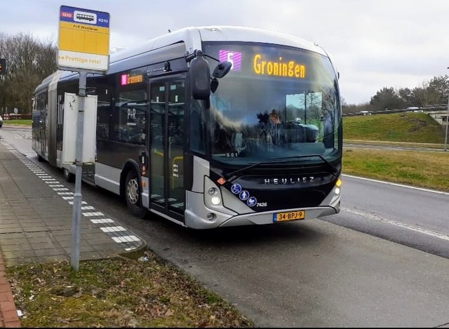 Foto van QBZ Heuliez GX437 ELEC 7426 Gelede bus door_gemaakt Draken-OV