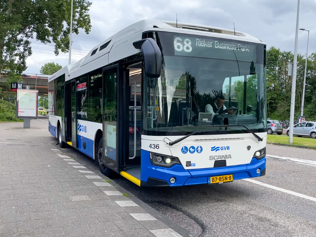 Foto van GVB Scania Citywide LE Hybrid 436 Standaardbus door TrainspotterAmsterdam