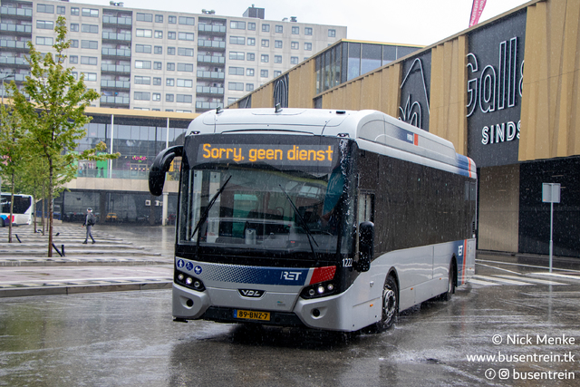 Foto van RET VDL Citea SLE-120 Hybrid 1222 Standaardbus door Busentrein