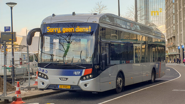 Foto van RET VDL Citea SLE-120 Hybrid 1201 Standaardbus door MetroRET