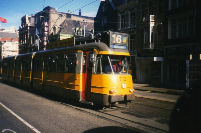 Foto van GVB 7G-Tram 712 Tram door Roel1953