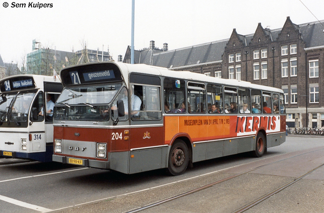 Foto van GVB DAF-Hainje CSA-I 204 Standaardbus door RW2014