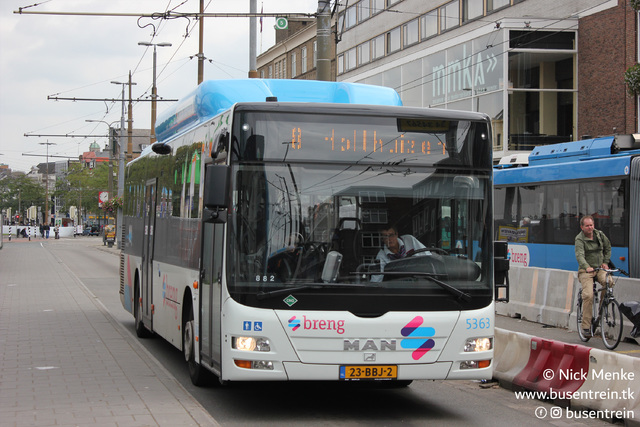 Foto van HER MAN Lion's City CNG 5363 Standaardbus door Busentrein