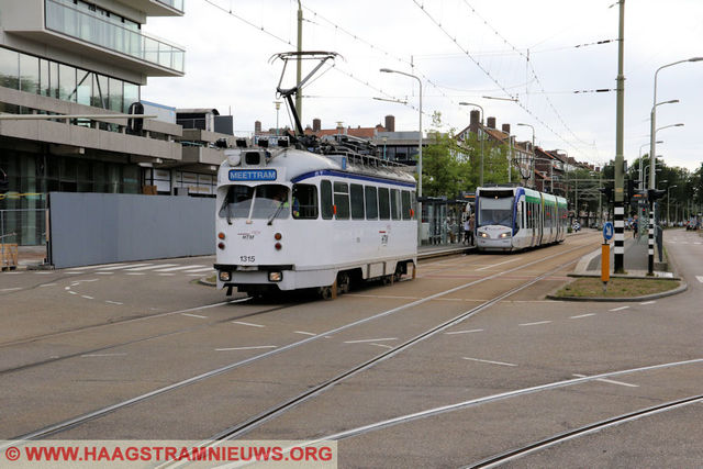 Foto van HTM Haagse PCC 1315 Tram door_gemaakt HaagsTramNieuws