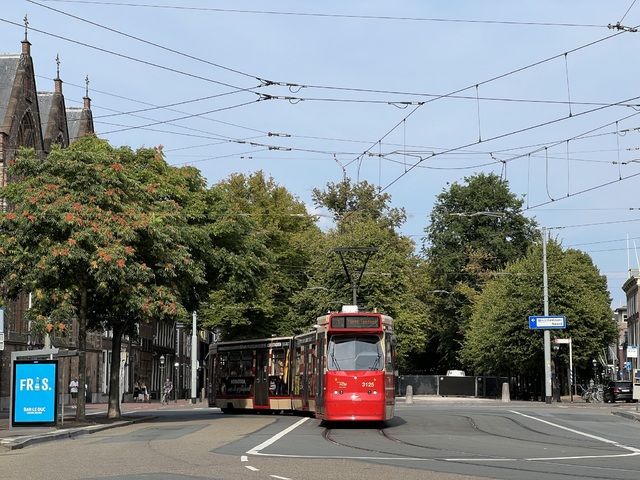 Foto van HTM GTL8 3125 Tram door Stadsbus