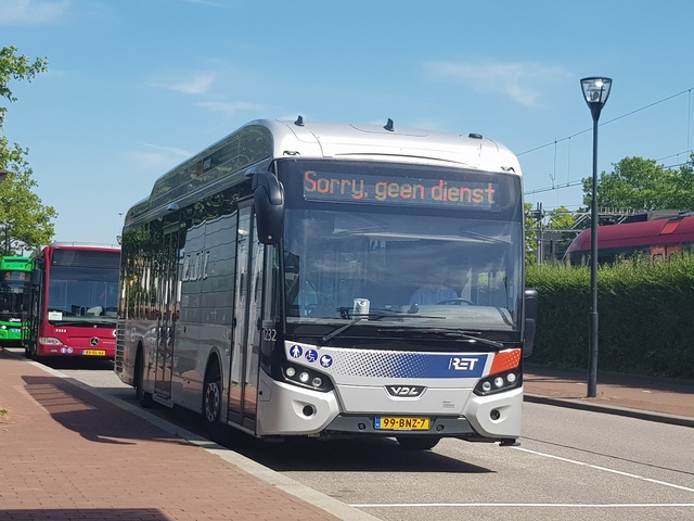 Foto van RET VDL Citea SLE-120 Hybrid 1232 Standaardbus door treinspotterNS