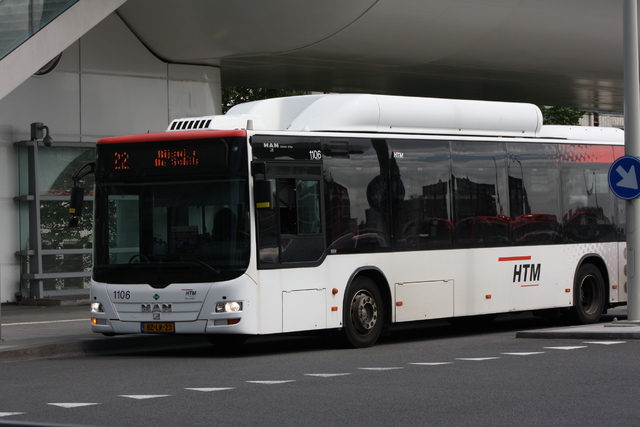 Foto van HTM MAN Lion's City CNG 1106 Standaardbus door Tramspoor