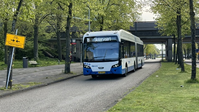 Foto van GVB VDL Citea SLFA-180 Electric 2271 Gelede bus door SteefAchterberg