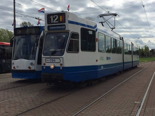 Foto van GVB 9- & 10G-tram 794 Tram door SteefAchterberg