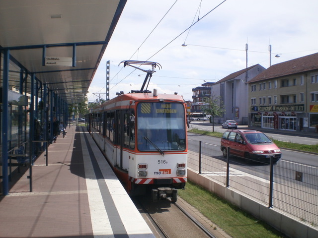 Foto van MoBiel Stadtbahnwagen M/N 8 516 Tram door Perzik
