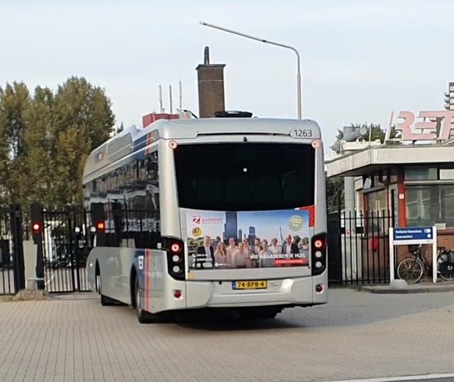 Foto van RET VDL Citea SLE-120 Hybrid 1263 Standaardbus door Busseninportland