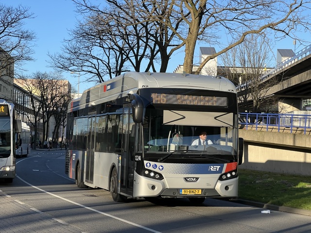 Foto van RET VDL Citea SLE-120 Hybrid 1224 Standaardbus door_gemaakt Stadsbus