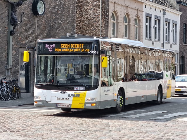 Foto van DeLijn MAN Lion's City 608054 Standaardbus door wyke2207