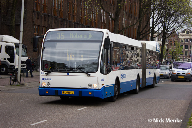 Foto van GVB Berkhof Jonckheer G 463 Gelede bus door Busentrein