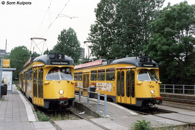 Foto van HTM Haagse PCC 1318 Tram door RW2014