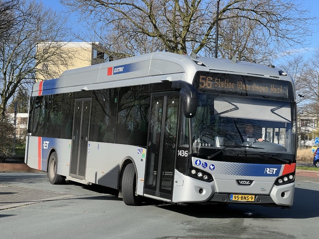Foto van RET VDL Citea SLF-120 Electric 1436 Standaardbus door Stadsbus