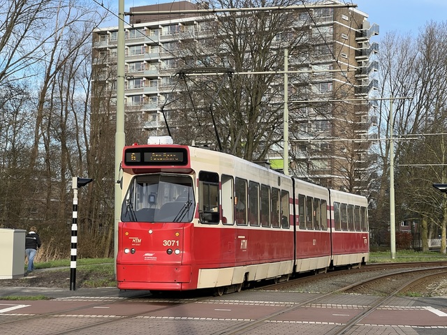 Foto van HTM GTL8 3071 Tram door Stadsbus