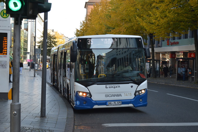 Foto van Langen Scania Citywide LFA 1415 Gelede bus door wyke2207