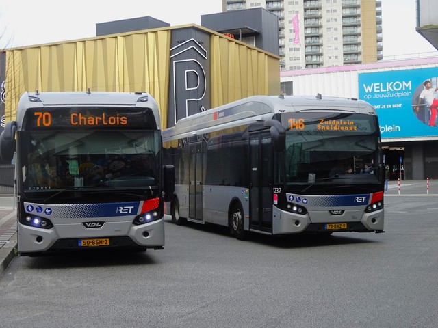 Foto van RET VDL Citea SLE-120 Hybrid 1237 Standaardbus door Rotterdamseovspotter