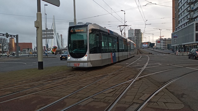 Foto van RET Rotterdamse Citadis 2138 Tram door Sneltram