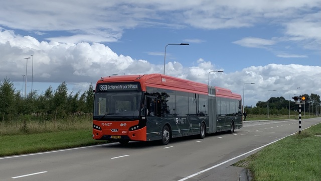 Foto van GVB VDL Citea SLFA-180 Electric 2172 Gelede bus door_gemaakt Stadsbus