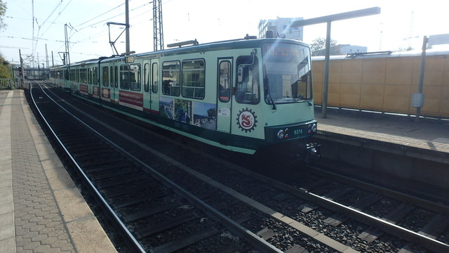 Foto van SWBV Stadtbahnwagen B 9374 Tram door Perzik