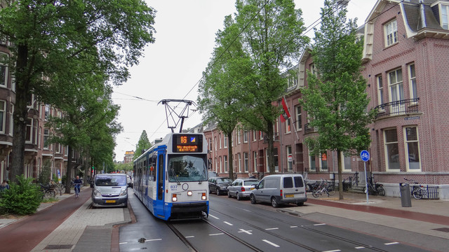 Foto van GVB 12G-tram 837 Tram door OVdoorNederland
