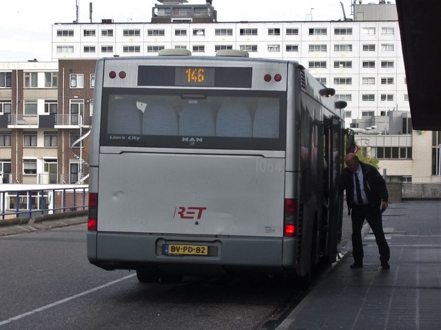 Foto van RET MAN Lion's City T 1064 Standaardbus door Lijn45