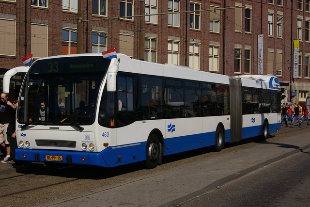 Foto van GVB Berkhof Jonckheer G 463 Gelede bus door wyke2207