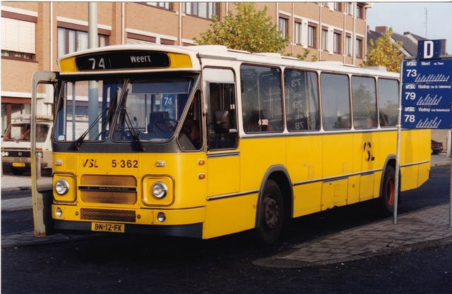 Foto van VSL DAF MB200 5362 Standaardbus door wyke2207