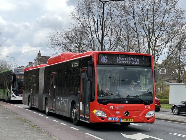 Foto van EBS Mercedes-Benz Citaro G NGT Hybrid 1102 Gelede bus door Stadsbus