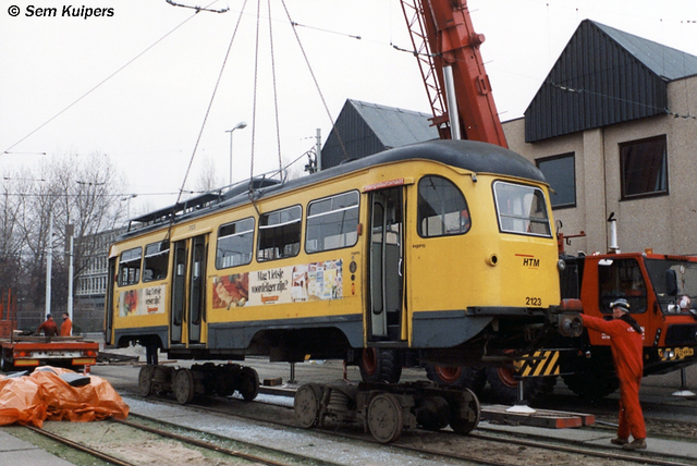 Foto van HTM Haagse PCC 2123 Tram door RW2014