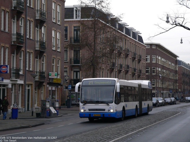 Foto van GVB Berkhof Jonckheer G 573 Gelede bus door tsov