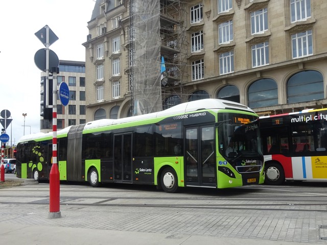 Foto van SalesLentz Volvo 7900A Hybrid 3450 Gelede bus door Rotterdamseovspotter
