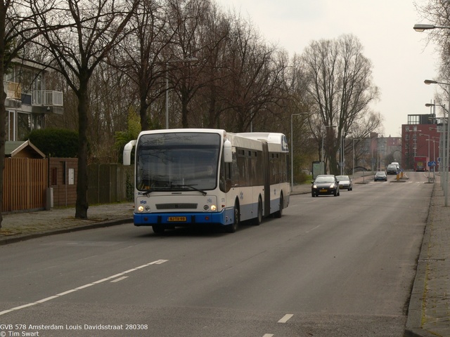 Foto van GVB Berkhof Jonckheer G 578 Gelede bus door tsov
