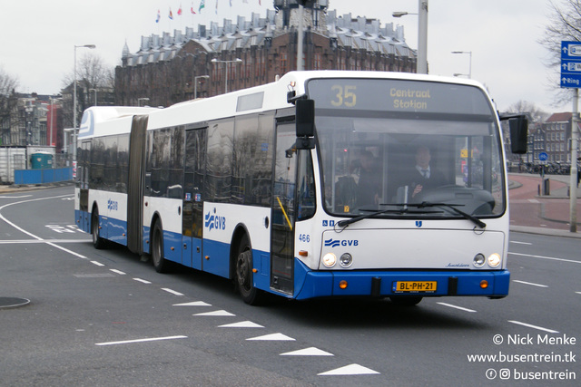 Foto van GVB Berkhof Jonckheer G 466 Gelede bus door Busentrein