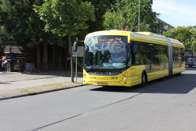 Foto van QBZ Heuliez GX437 ELEC 4818 Gelede bus door AlexJongenelen