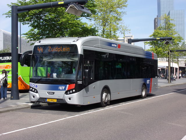 Foto van RET VDL Citea SLF-120 Electric 1502 Standaardbus door Lijn45