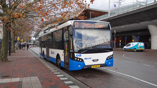 Foto van GVB VDL Citea SLF-120 1143 Standaardbus door OVdoorNederland