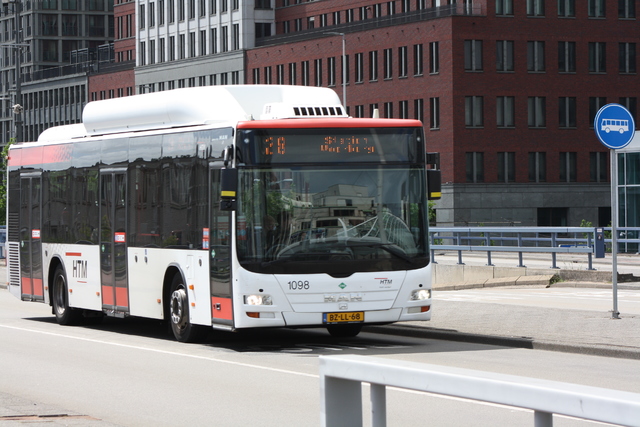 Foto van HTM MAN Lion's City CNG 1098 Standaardbus door Tramspoor