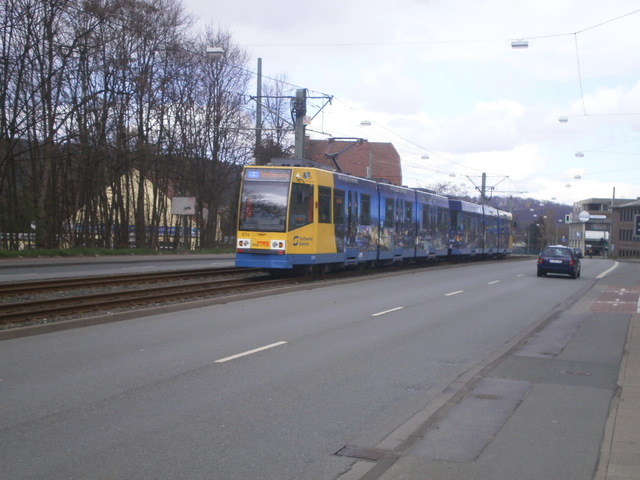 Foto van MoBiel Stadtbahnwagen M/N 8 574 Tram door Perzik