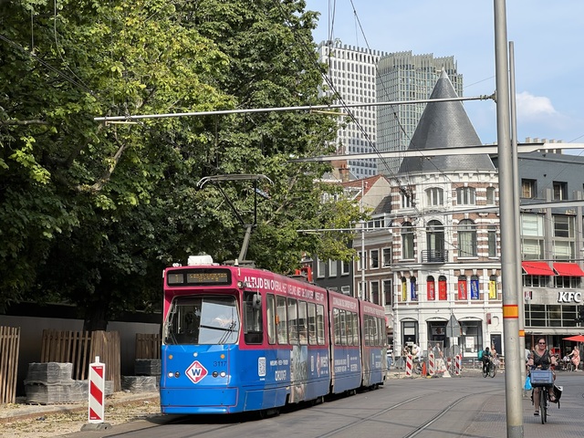 Foto van HTM GTL8 3117 Tram door Stadsbus