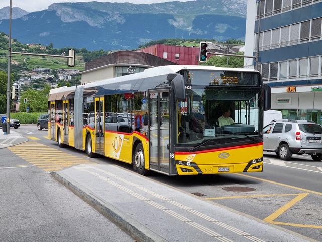 Foto van Postauto Solaris Urbino 18 11629 Gelede bus door wyke2207
