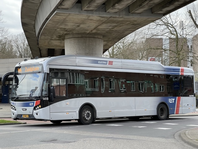 Foto van RET VDL Citea SLF-120 Electric 1418 Standaardbus door_gemaakt Stadsbus