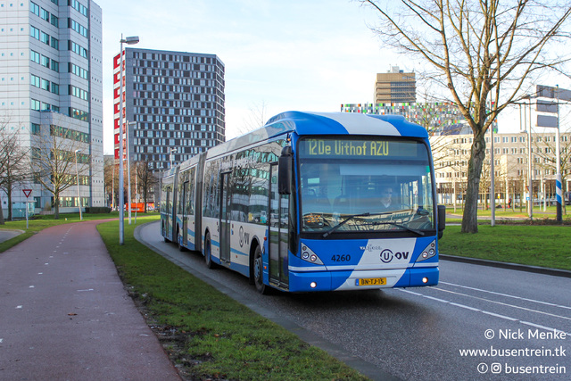 Foto van QBZ Van Hool AGG300 4260 Dubbelgelede bus door_gemaakt Busentrein