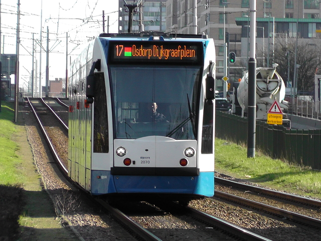 Foto van GVB Siemens Combino 2070 Tram door KoploperBroodje